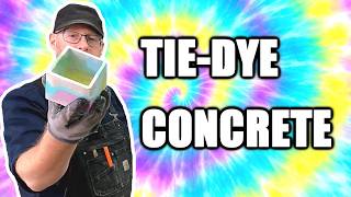 How to Make a Tie Dyed Cement Planter