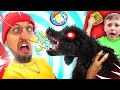 MY PUPPY, HE CRAZY!  The JAWS DOG + Square Donuts (FV Family Vlog)