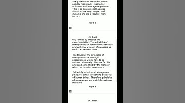 Quick Notes Ch-2 Principles of Management | Topic- Meaning & Features | Class12 Business studies