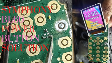 Symphony bl60 power button not working