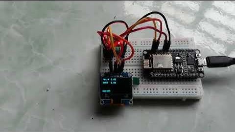Máy đo nhịp tim và nồng độ oxy trong máu dùng Modul ESp8266