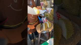 Awesome Durian Fruit Cutting – Thai Street Food