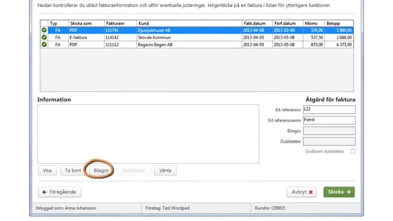 InExchange Fakturaskrivare