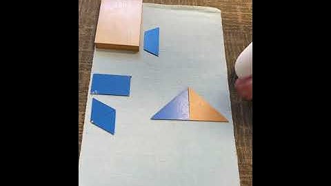 Constructive Triangle - Rectangular Box B MONTESSORI Sensorial Lesson