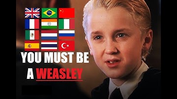 "YOU MUST BE A WEASLEY" in Different Languages [Harry Potter and the Philosepher