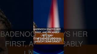 Badenoch enjoys her first and probably last Tory conference leaders speech | John Crace