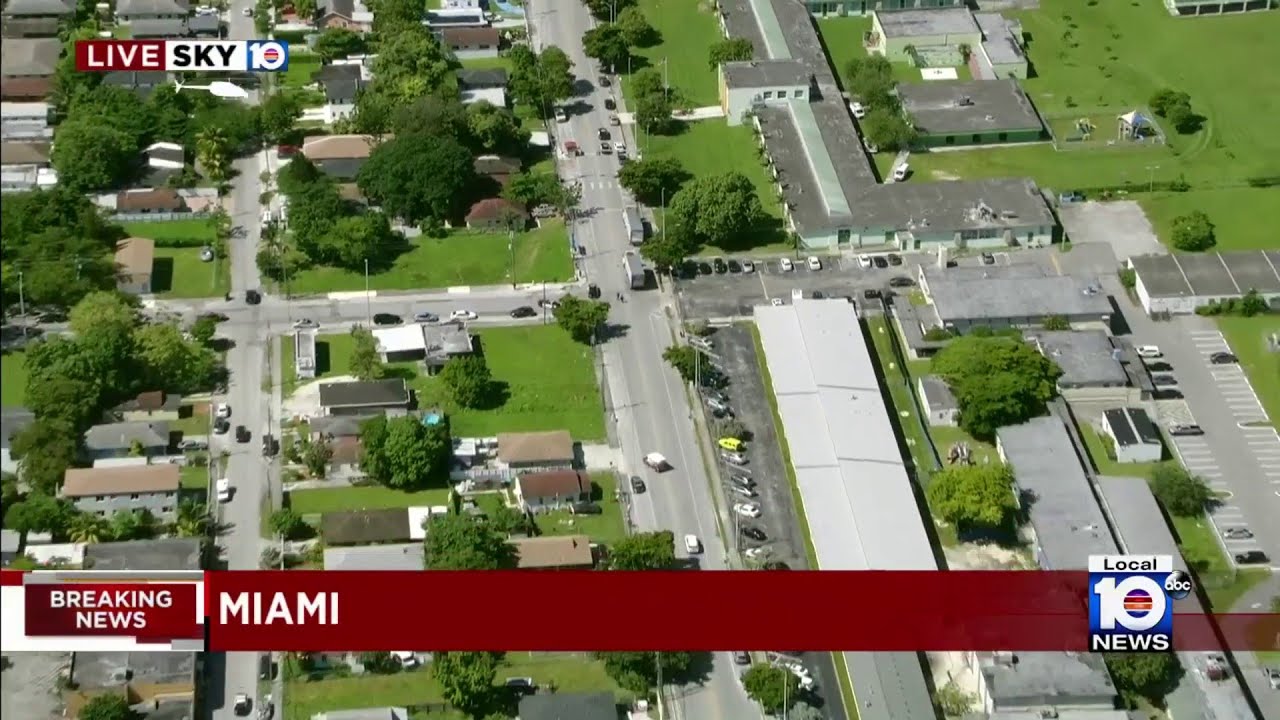 School on lockdown after man is found shot nearby in Miami YouTube