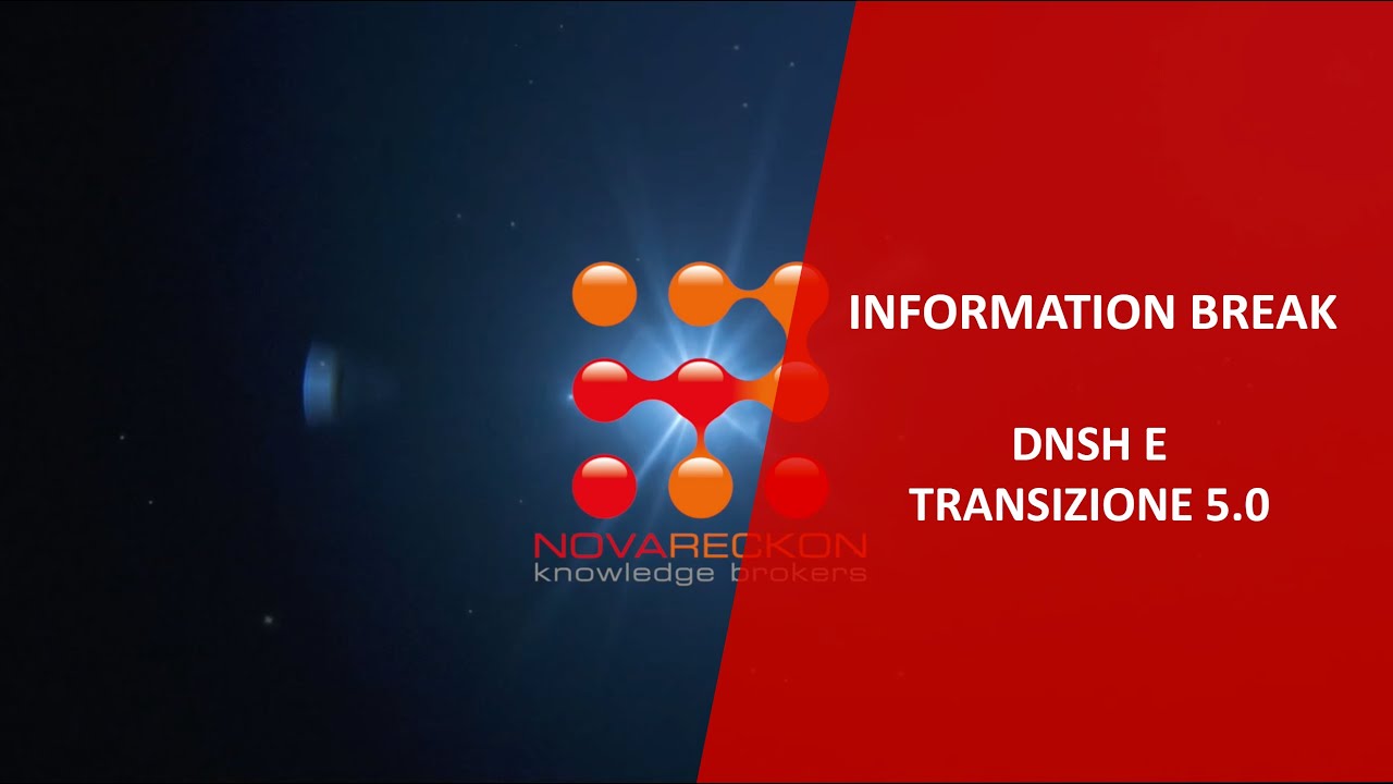INFORMATION BREAK – DNSH E TRANSIZIONE 5.0