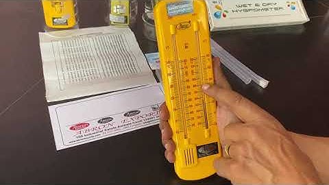 how to use abron wet and dry thermometer alcohol bulb type working # physics practical