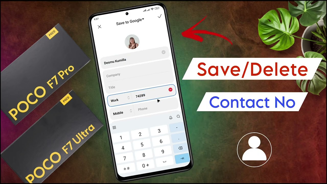 Save Contact to Google/Sim Card in Poco F7 Pro | How to Save Phone Number on Poco F7 Ultra