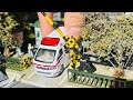 【密着】踏切事故、緊急走行【働く車】tomica Ambulance minicar runs in anemergency driving test