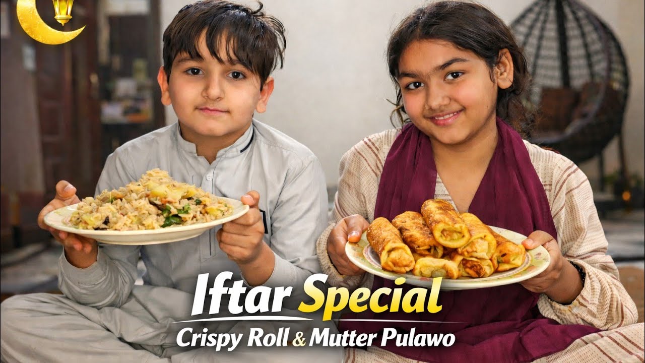 Iftar Special Menu | Crispy Rolls with Mutter Pulao Recipe