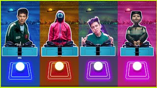 🔥 SQUID GAME SEASON 3 - GI - HUN 🆚 Solider 🆚 THANOS 🆚 DOLL - TILES HOP 🎉