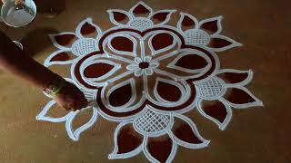 Chithirai madham 2026🌹 flower rangoli  kolam 🌹3*2 pandagamuggulu 🌹#kaalaithendralkolangal