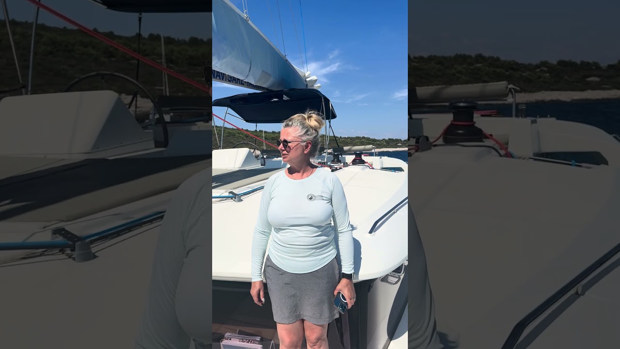 ⁣Free Mooring Ball!!! Rukovac on Vis island Croatia #retirementtravel #catamaransailing #croatia