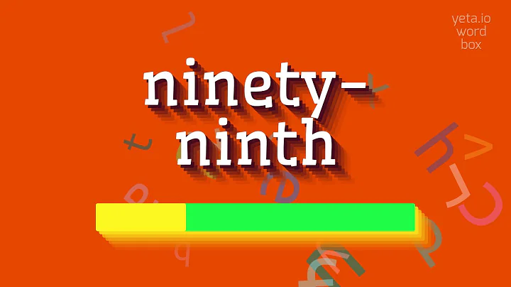 How to say "ninety-ninth"! (High Quality Voices)