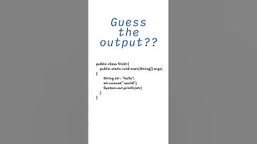 Guess the output? #java #code #programs #programming #coding #tricky #tricks #tips #program #coding