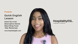 Unit3️⃣: Descriptive Words | Describing Food in English for Creole Hospitality Staff