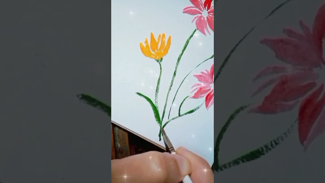 Pretty Flowers Drawing Easily🏵🌹