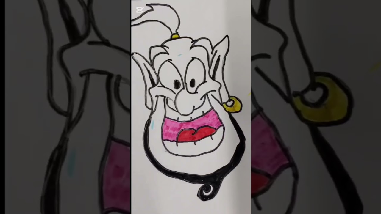 Aladdin’s Friend Genie Coloring 🎨 | Fun2Draw Kids 