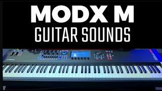 New Yamaha MODX M Guitar Sounds Demo