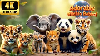 BABY ANIMALS 4K HDR | with Cinematic Sound (Colorful Animal Life)