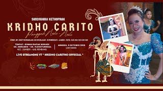 ✅LIVE KETHOPRAK KRIDHO CARITO [SIANG] :: TLOGOTUNGAL - SUMBER - REMBANG :: LAKON : WIROSOBO TANDING