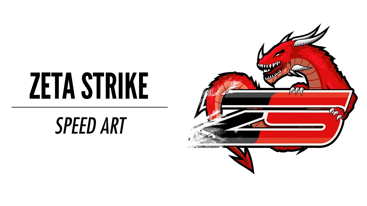 Zeta Strike (ESports Logo) Speed Art YouTube