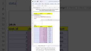 Get Records of Latest Order for Each Customer in #Excel 365 - FILTER with MAXIFS Function #shorts