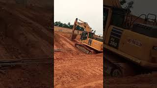 Máy xúc komatsu pc350lc leo núi #bintomvlogs #hotshots #excavator #xcavator #xecuocmini #funny