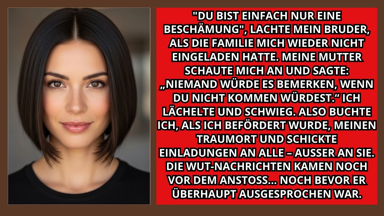 „Du bist nur eine Schande, mein Bruder lachte, während die Familie mich wieder verwarf…“