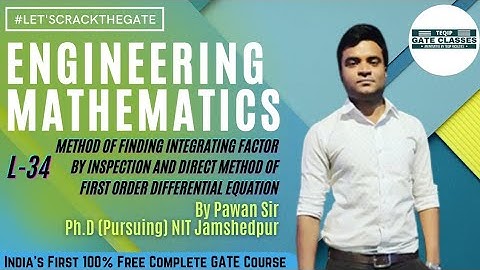 Lec - 34 | Engineering Mathematics l Ordinary Differential Equations by Pawan Sir l LetsCrackTheGATE