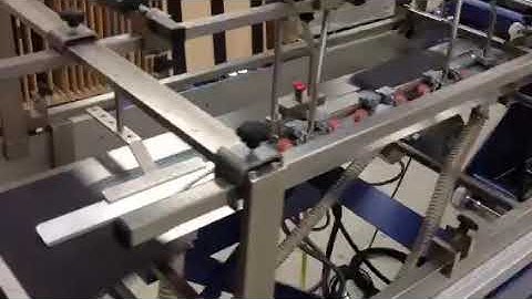 BSR 550 Servo and 091.1 folder gluer making presentation folders inline complete