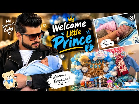 WELCOME TO THE WORLD || BABY REYAANSH 👶💙 | |MY BROTHER IS A DAD NOW! | Family Vlog| Punjab