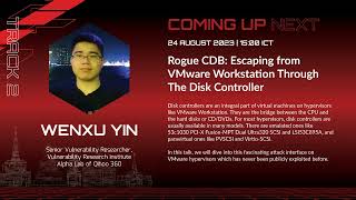#HITB2023HKT D1T2 - Escaping From VMware Workstation Through The Disk Controller - Wenxu Yin