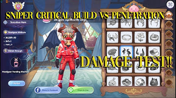[ROX] SNIPER CRITICAL BUILD VS PENETRATION DAMAGE TEST #ragnarokxnextgeneration #rox #ragnarokx