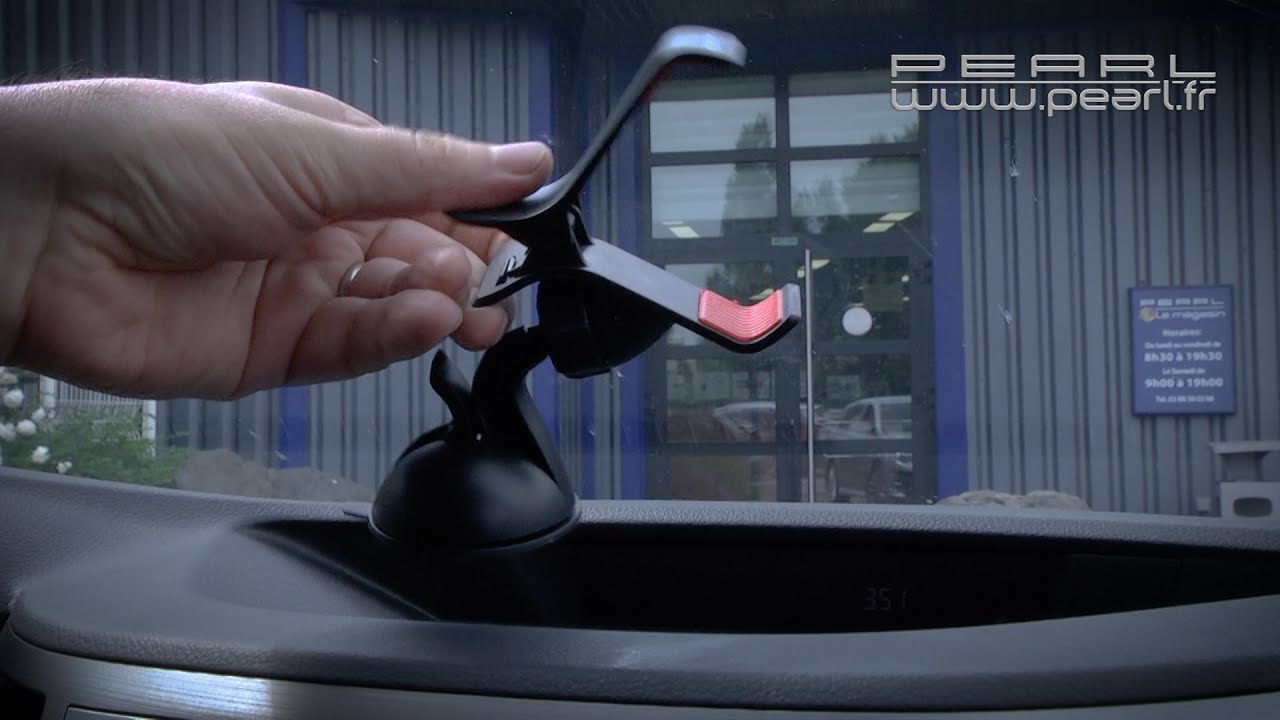 SUPPORT SMARPHONE à ventouse avec pince - [PEARLTV.FR]