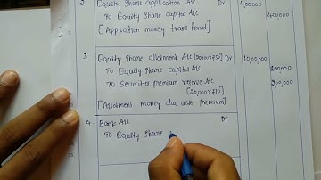 II PUC_ Accountancy_ Accounting for share capital 9 Journal entries & 12 marks question solved!!!