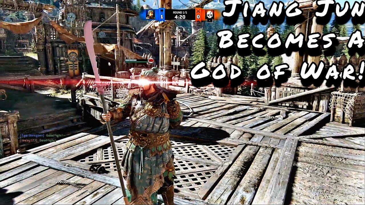 Jiang Jun Becomes A God of War! (Jiang Jun Testing Grounds Duels) | For Honor