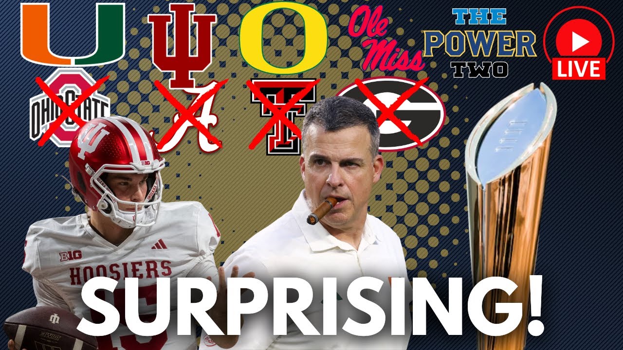 SEC DOWN in CFP Shockers! Miami POUNDS Ohio State | Indiana ELITE | Ole Miss STUNS UGA | Oregon TTU