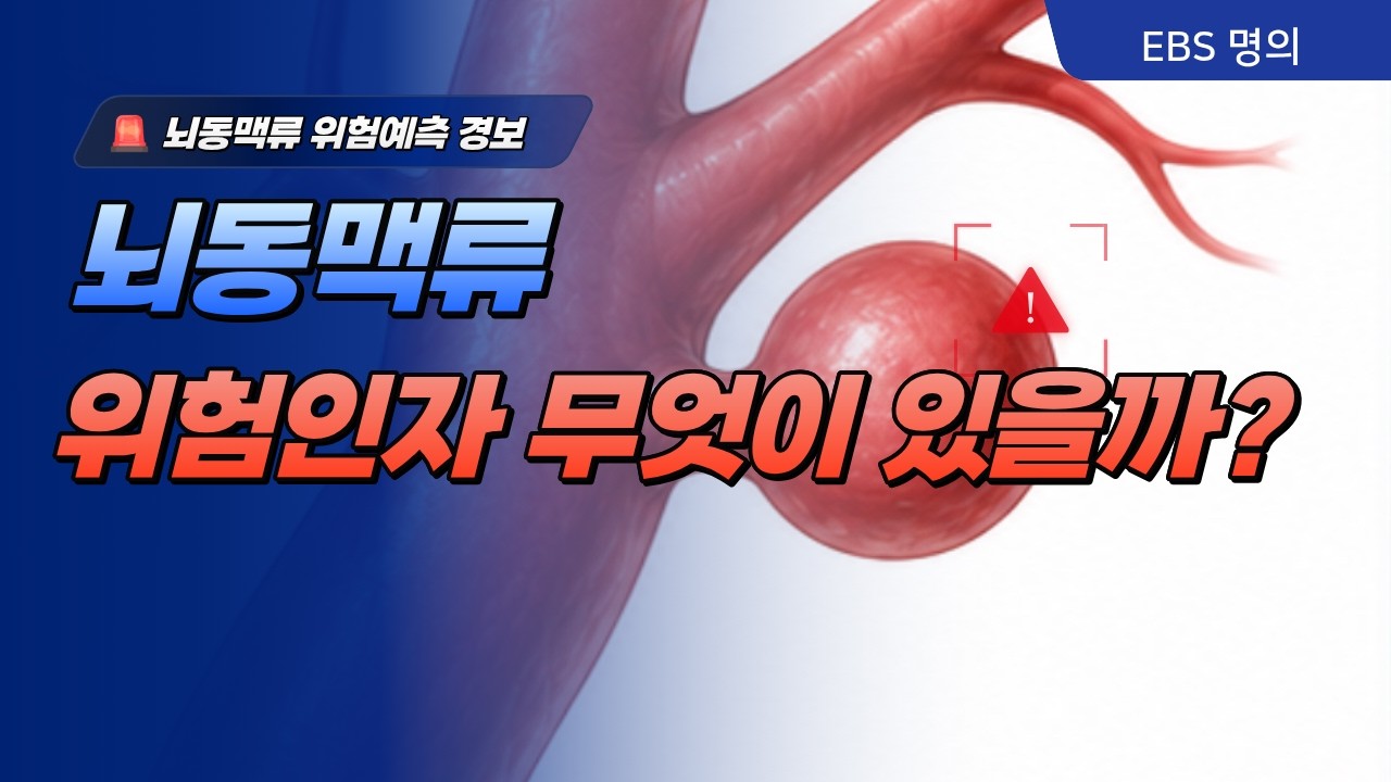 뇌동맥류, 정말 시한폭탄일까? | 뇌동맥류 | 명의 | #EBS건강