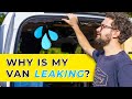 My Van Is LEAKING! Finding And Fixing A Leaking Door Seal | Tiny Camper Van Conversion