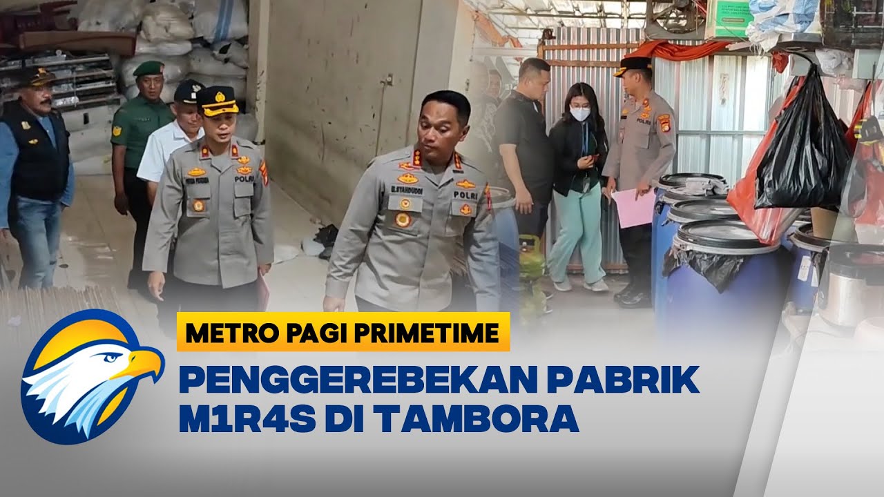 Pabrik M1r4s di Tambora Digerebek, 1 'Koki' Diamankan