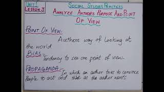 Social Studies GED: Unit 1: Social Studies Practice - Lesson 3: Analyze Author's Purpose & Point of
