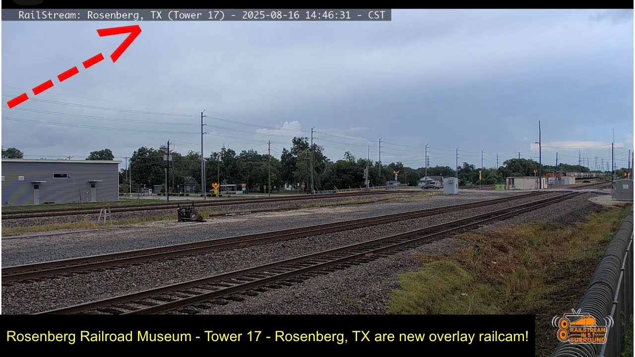 Rosenberg, TX are new overlay railcam! 