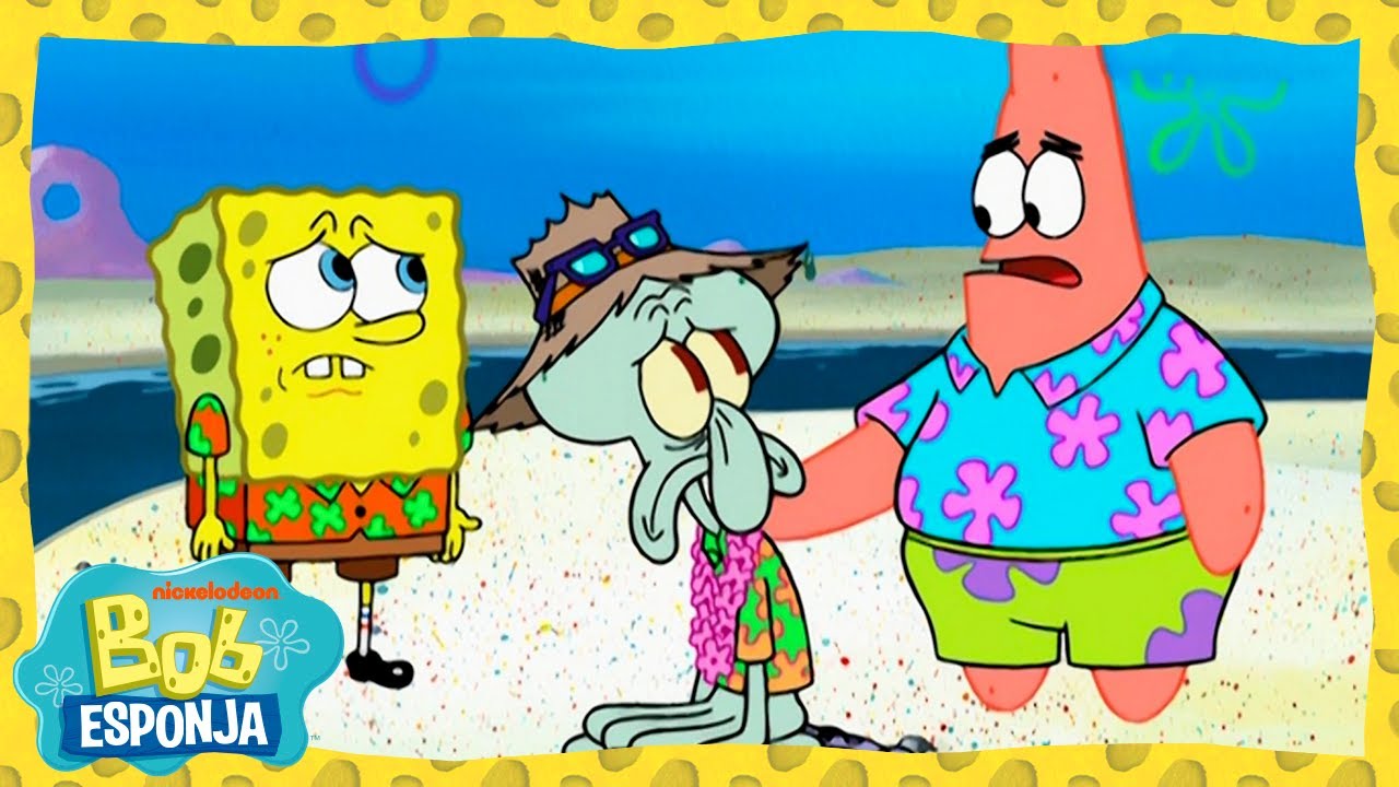 Bob Esponja | O paraíso do Lula Molusco acaba ARRUINADO?! | Bob Esponja em Português