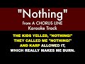 "Nothing" from A Chorus Line - Karaoke Track with Lyrics on Screen