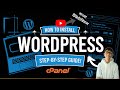 How to install WordPress on your site useing C Panel || Bangla Tutorial || A to Z 🎉