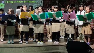 20181122 KCIS Thanksgiving Festival G3, G4 and G5 Chorus I Bring a Heart of Thanks
