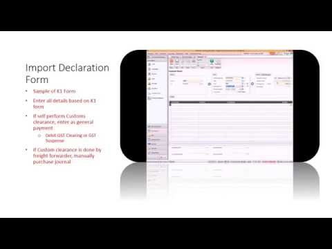 Sage 50 - Importation Of Goods